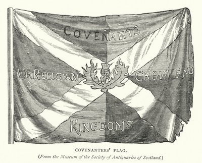 Bandera de los Covenanters (grabado) de English School