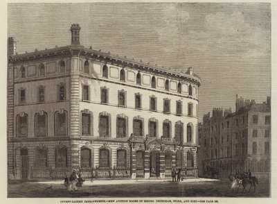 Mejoras en Covent Garden - Nuevas salas de subastas de Messrs Debenham, Storr y Sons de English School