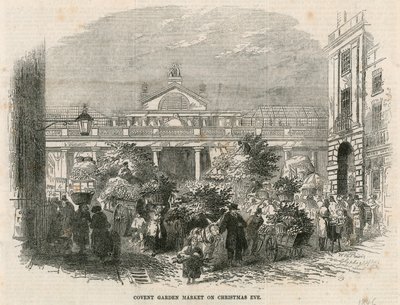 Mercado de Covent Garden, Londres, en Nochebuena de English School