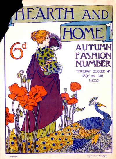 Portada de la revista Hearth and Home, 14 de octubre de 1897 de English School