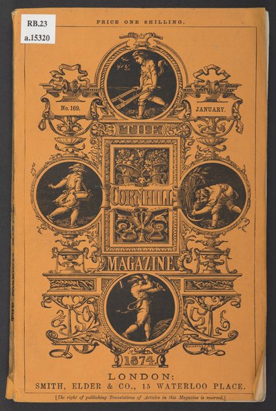 Portada de la revista The Cornhill, enero de 1874 de English School
