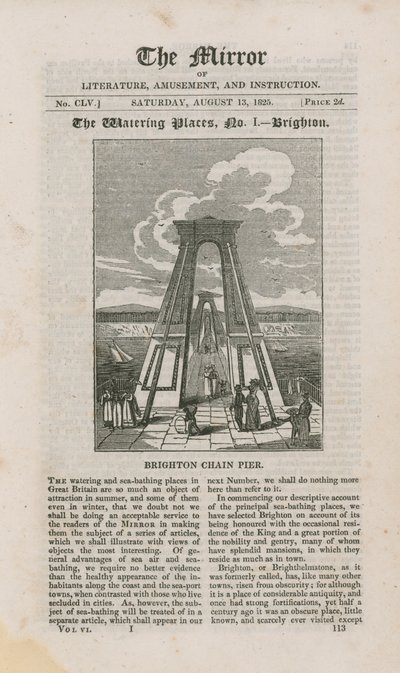 Portada de The Mirror of Literature, Amusement and Instruction de English School