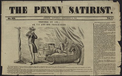 Portada de The Penny Satirist de English School