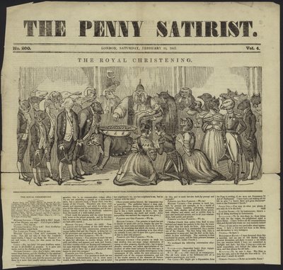 Portada de The Penny Satirist de English School