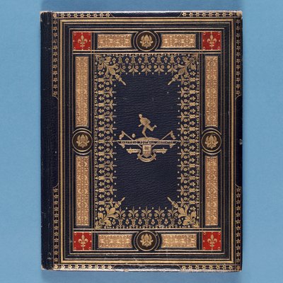 Portada de una dirección presentada por la Asociación de Fútbol de Sheffield a William Pierce-Dix con motivo de su retiro como Secretario, 1882 de English School