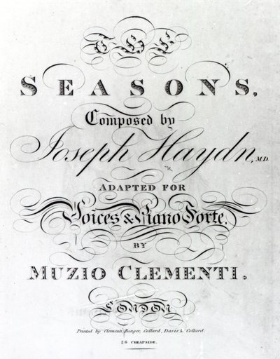 Portada de la partitura de 