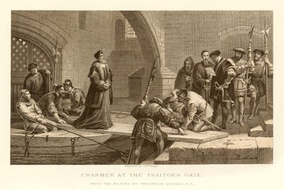 Cranmer en la Puerta de los Traidores de English School