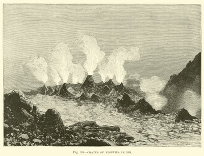 Cráter del Vesubio en 1834 de English School