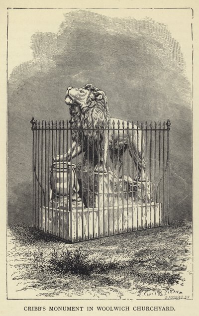 Monumento de Cribb en el Cementerio de Woolwich de English School