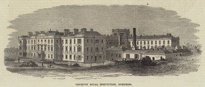 Institución Real Crichton, Dumfries (grabado) de English School