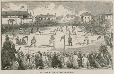 Partido de críquet en Lords Grounds de English School