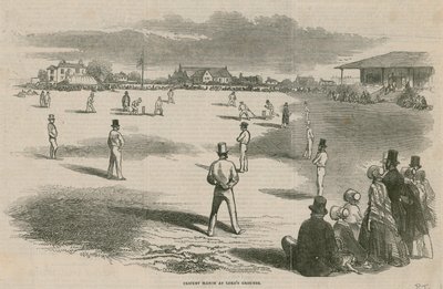 Partido de críquet en Lords Grounds de English School