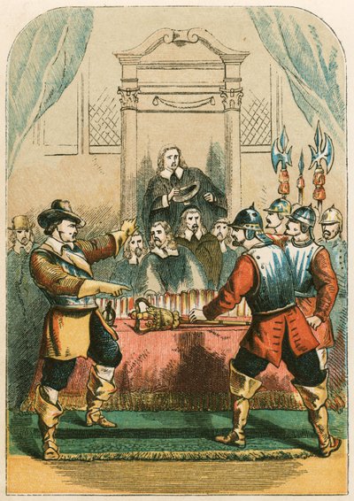 Cromwell disolviendo el Parlamento Largo de English School
