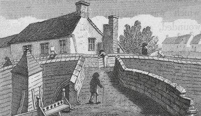 Puente de Croyland (grabado) de English School