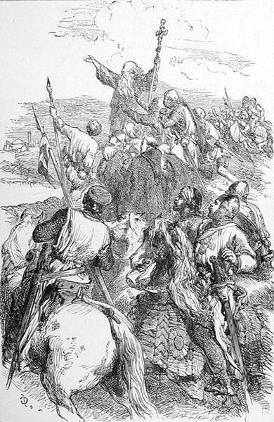 Cruzados llegando a la vista de Jerusalén, de 