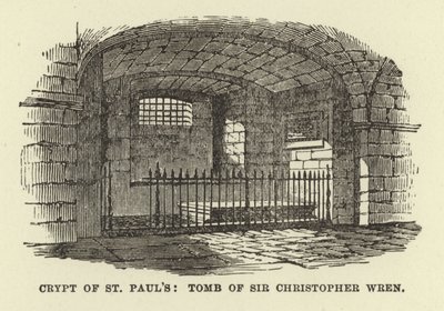 Cripta de St Pauls, Tumba de Sir Christopher Wren de English School