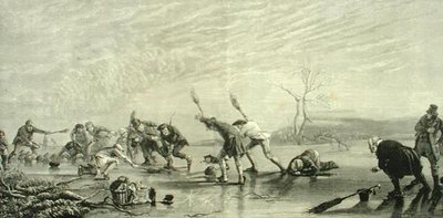 Curling en c.1880, de 