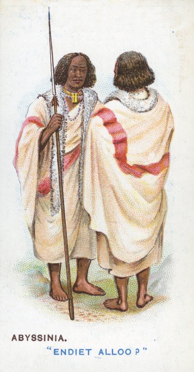 Saludo Habitual en Abisinia, 1907 de English School