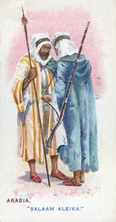 Saludo Habitual en Arabia, 1907 de English School