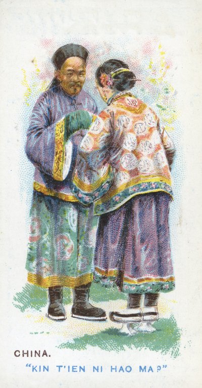 Saludo Habitual en China, 1907 de English School