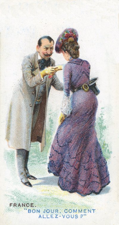 Saludo Habitual en Francia, 1907 de English School
