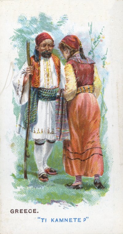 Saludo Habitual en Grecia, 1907 de English School