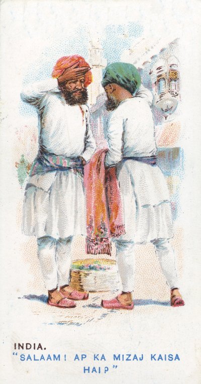 Saludo Habitual en India, 1907 de English School
