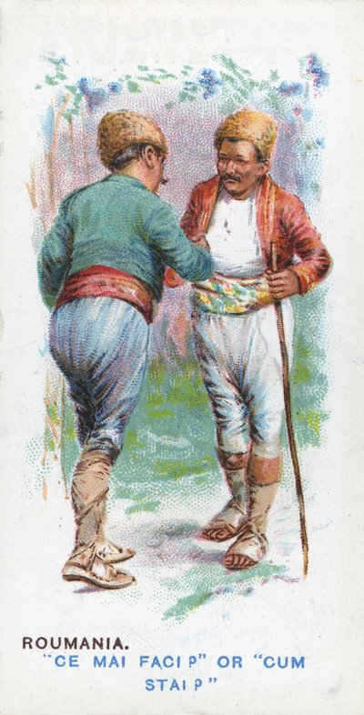 Saludo Habitual en Rumania, 1907 de English School