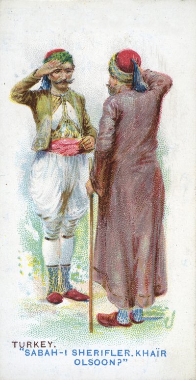 Saludo Habitual en Turquía, 1907 de English School
