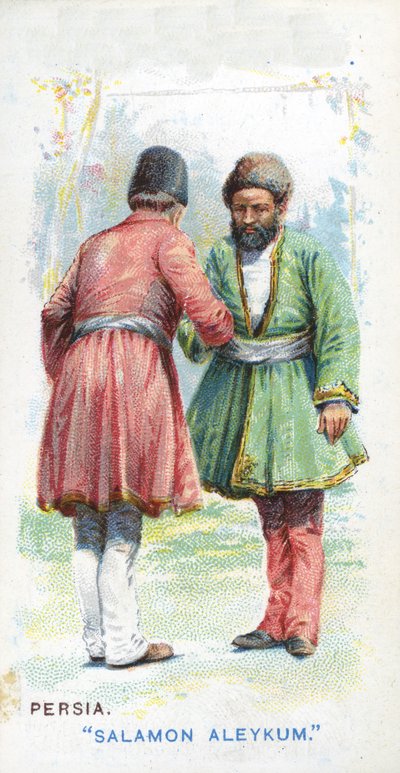 Saludo Habitual en Persia, 1907 de English School