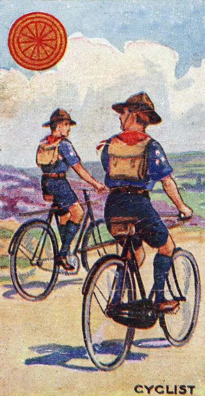 Insignia de scout ciclista, 1923 de English School