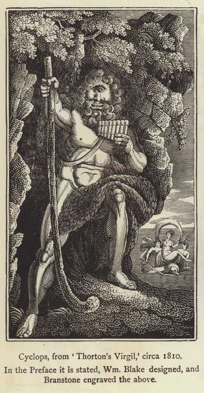 Cíclope de la Eneida de Thornton, c. 1810 de English School