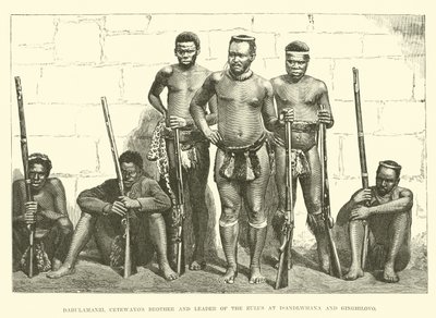 Dabulamanzi, hermano de Cetewayo y líder de los zulúes en Isandlwhana y Ginghilovo de English School