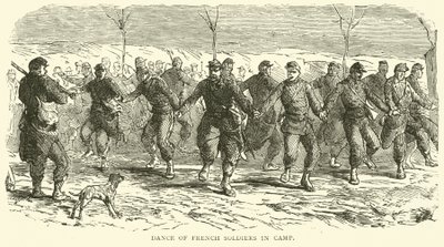 Baile de soldados franceses en el campamento, noviembre 1870 de English School