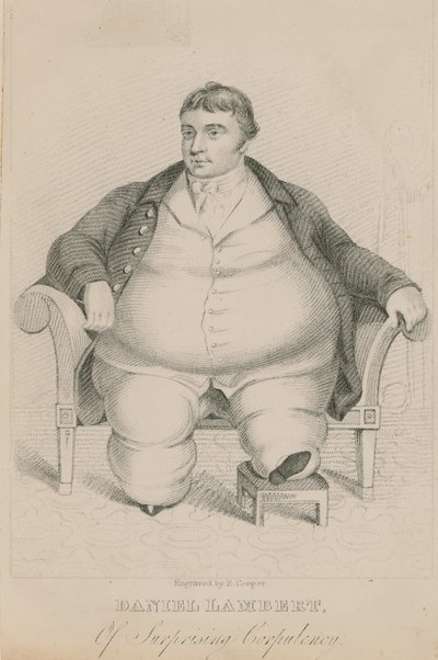 Daniel Lambert, de sorprendente corpulencia de English School