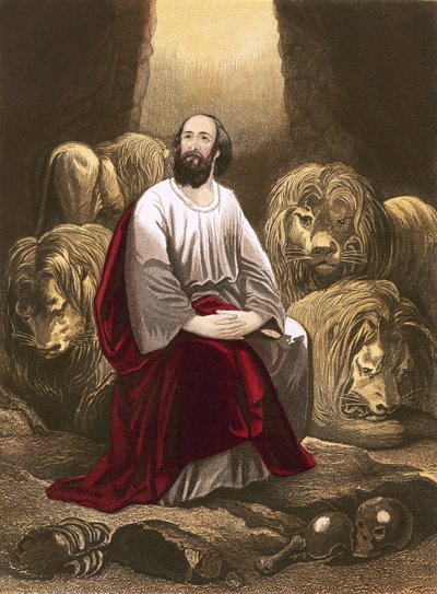 Daniel en el foso de los leones de English School