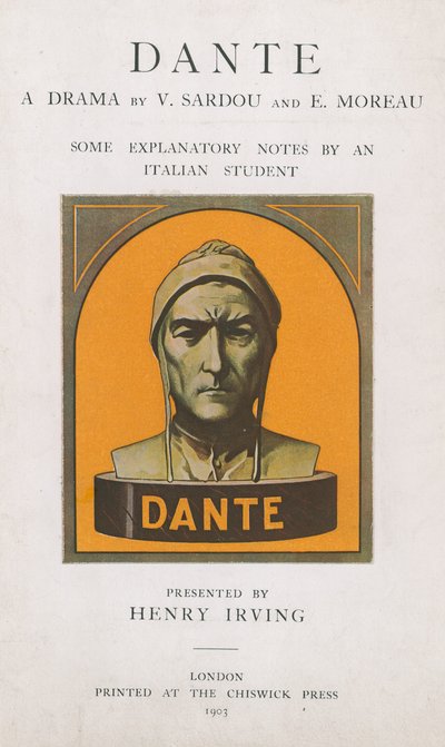 Dante, un drama de V Sardou y E Moreau, algunas notas explicativas de un estudiante italiano de English School