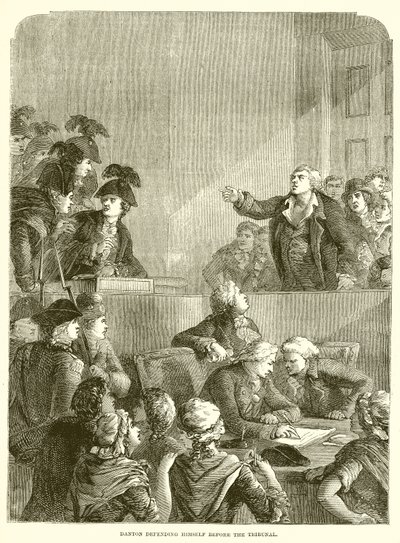 Danton defendiéndose ante el Tribunal de English School