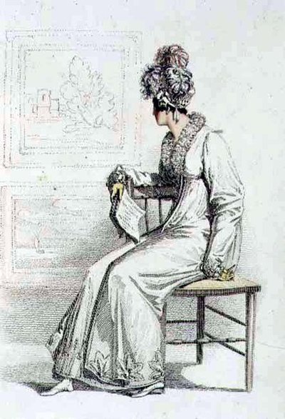 Vestido de Día, lámina de moda de Ackermann