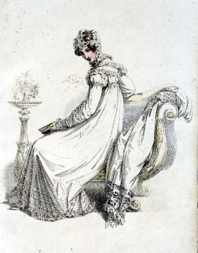 Vestido de Día, lámina de moda de Ackermann