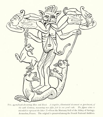 La muerte devorando al hombre y a la bestia de English School
