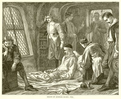 Muerte del Almirante Blake, 1657 de English School