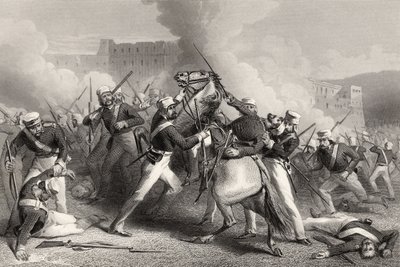 Muerte del Brigadier Adrian Hope en el ataque al Fuerte de Roodmow, 15 de abril de 1858, de 