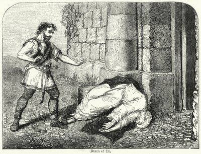 Muerte de Elí (grabado) de English School