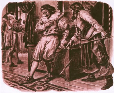 Muerte de George Villiers, Duque de Buckingham de English School