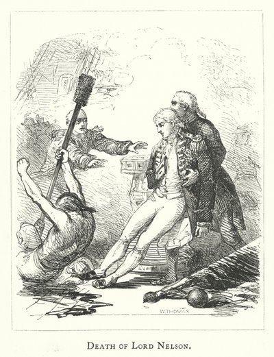 Muerte de Lord Nelson (grabado) de English School