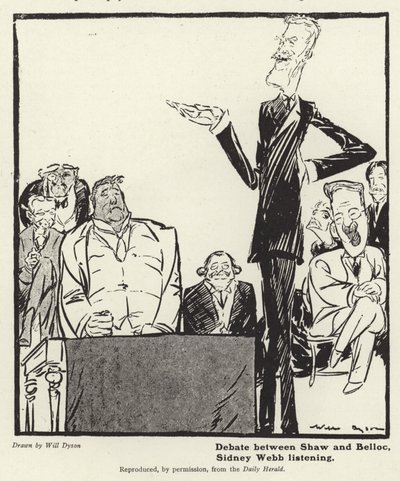 Debate entre George Bernard Shaw y Hillaire Belloc de English School