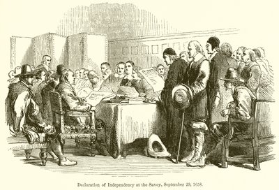 Declaración de Independencia en el Savoy, 29 de septiembre de 1658 de English School