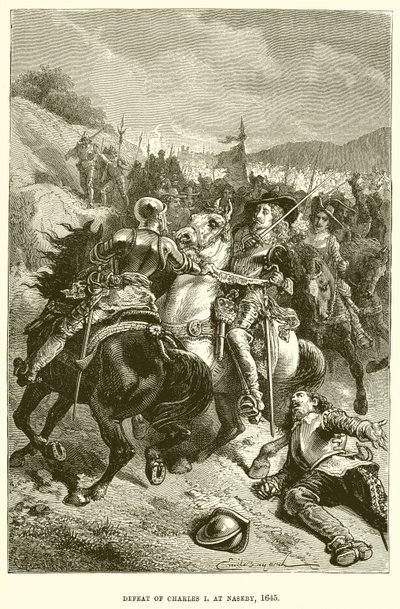 Derrota de Carlos I en Naseby, 1645 de English School