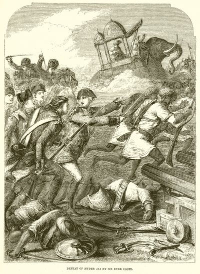 Derrota de Hyder Ali por Sir Eyre Coote de English School